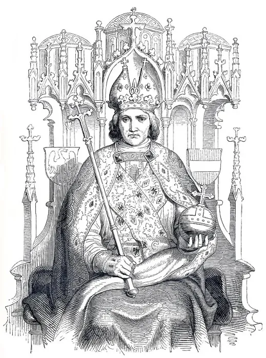Framed Print : Frederick III, 1415 - 1493, historical illustration from Bildnisse der Deutschen Koenige und Kaiser