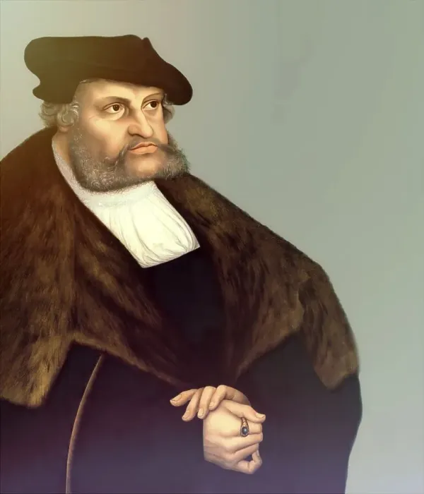 Framed Print : Frederick III or Frederick the Wise, 1463 - 1525, Prince-elector of Saxony, digitally edited after a painting by Lucas Cranach the Elder, Friedrich III. oder Friedrich der Weise, 1463 - 1525, Kurfuerst von Sachsen