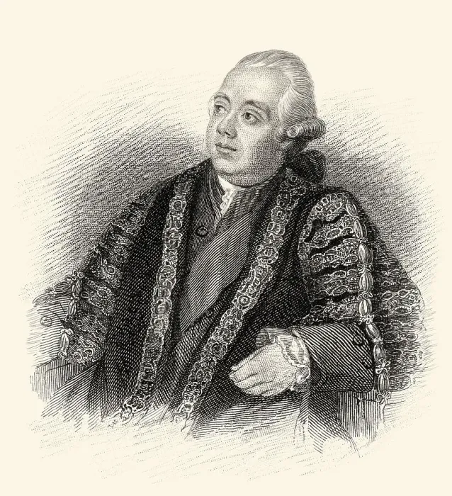 Framed Print : Frederick North, 2. Earl of Guilford