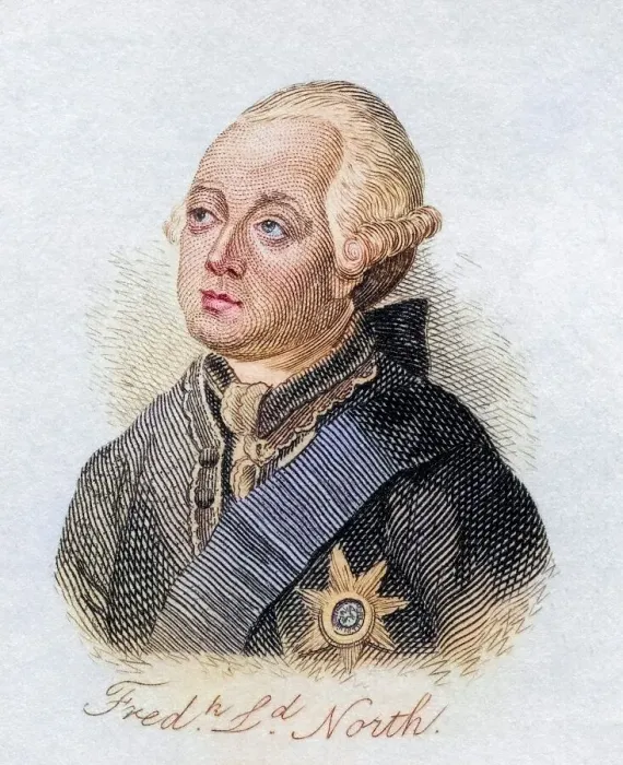 Framed Print : Frederick North 2nd Earl of Guilford Lord North 1732