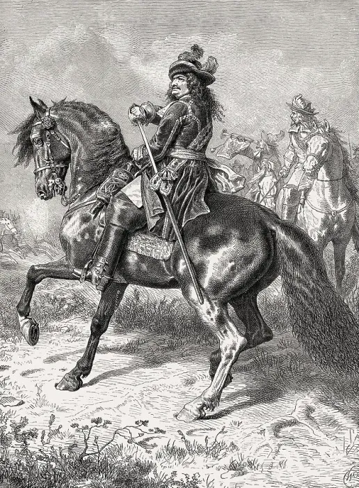 Framed Print : Frederick William, the Great Elector and Feldmarschall Georg von Derfflinger