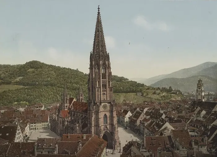 Framed Print : Freiburg im Breisgrau, the cathedral