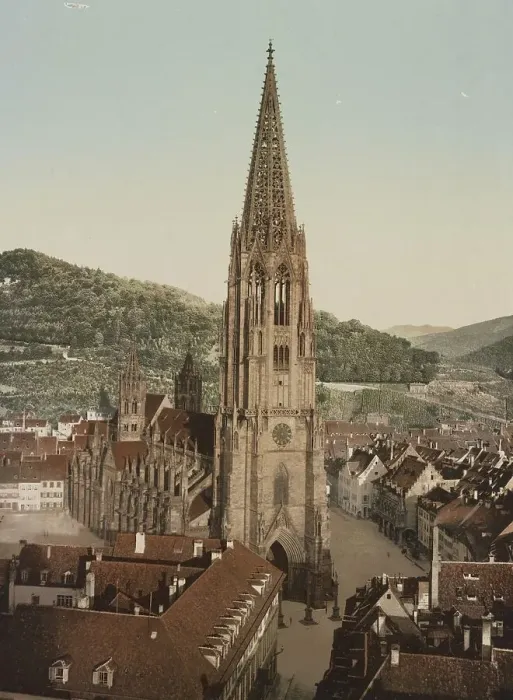 Framed Print : Freiburg im Breisgrau, the cathedral