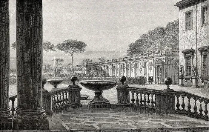Framed Print : The French Academy in Rome, Villa Borghese