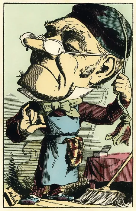 Framed Print : A French concierge, personified as Augustin-Gabriel Delaporte