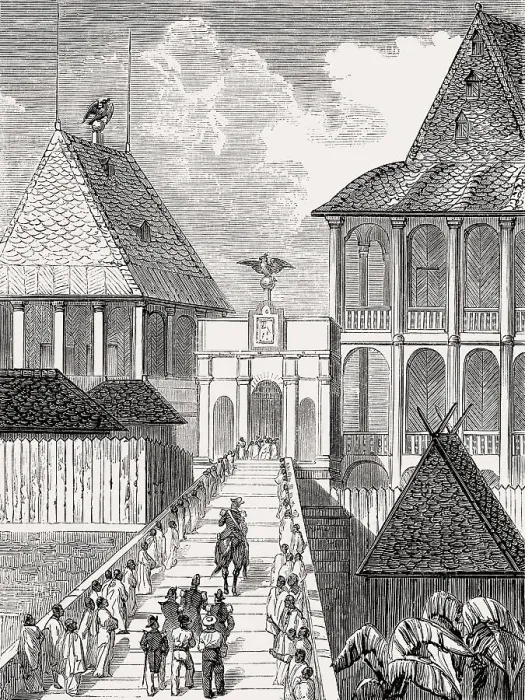 Framed Print : French mission to King Radama II Framed Print : French mission to King Radama II