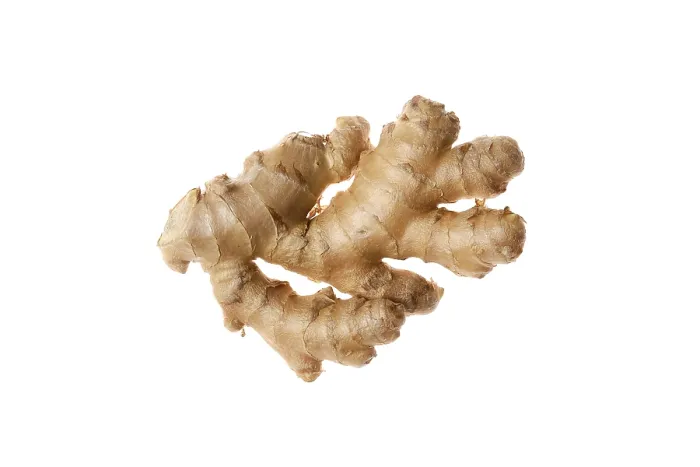 Framed Print : Fresh ginger root isolated on white background