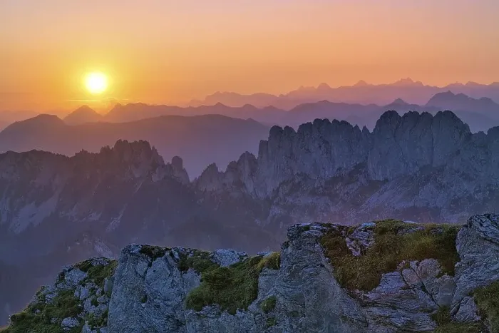 Framed Print : Fribourg Prealps with Gastlosen mountain range at sunrise Framed Print : Fribourg Prealps with Gastlosen mountain range at sunrise