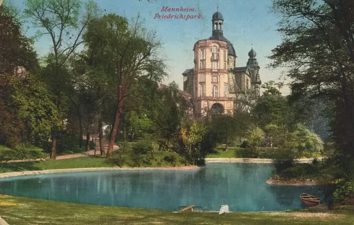 Framed Print : Friederickspark in Mannheim, Baden-Wuerttemberg Framed Print : Friederickspark in Mannheim, Baden-Wuerttemberg