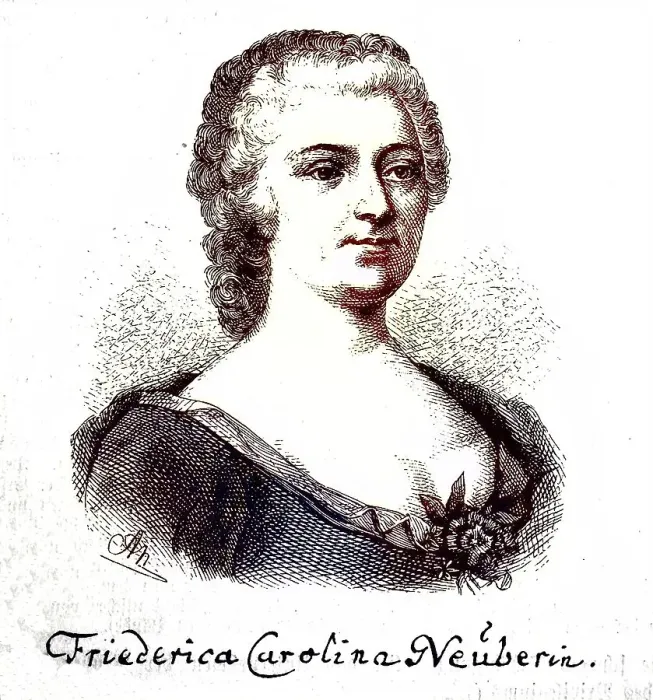 Framed Print : Friederike Caroline Neuber or Neuberin