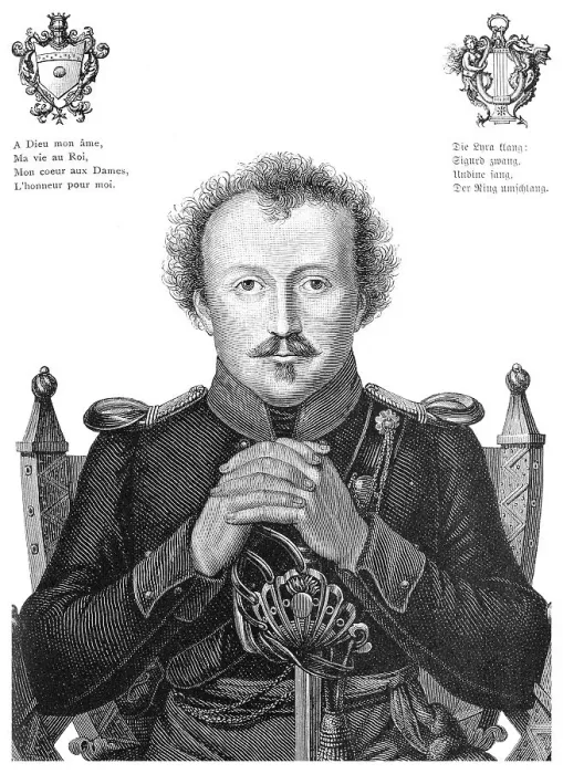 Framed Print : Friedrich Baron de la Motte Fouque