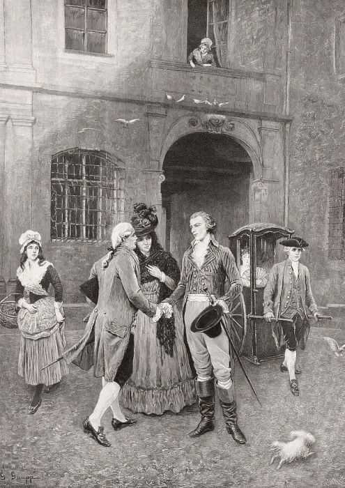 Framed Print : Friedrich Schiller at Stuttgart