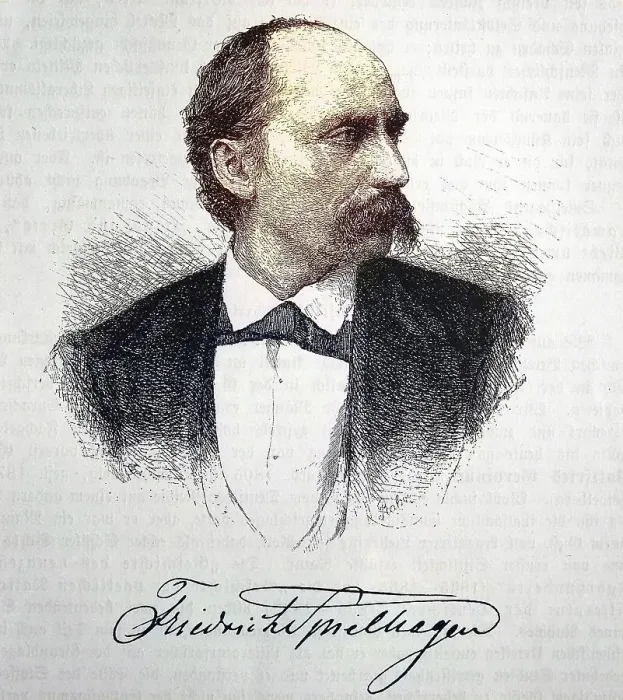 Framed Print : Friedrich Spielhagen, 24 February 1829