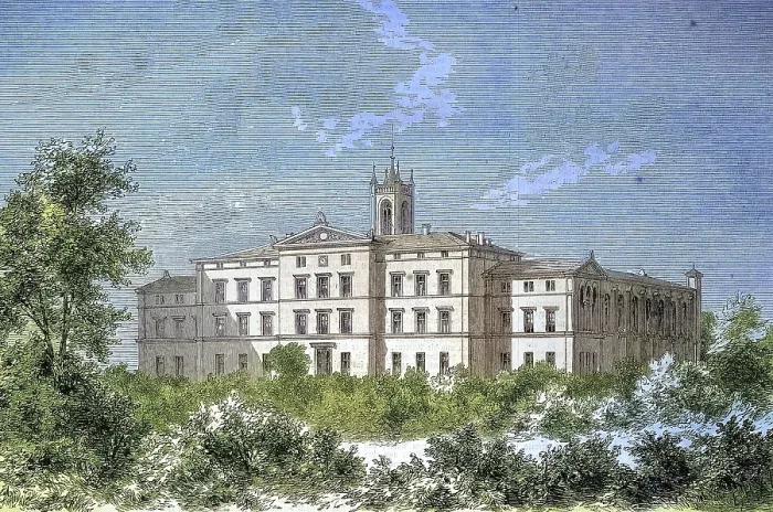 Framed Print : The Friedrichs-Orphanage, Orphanage