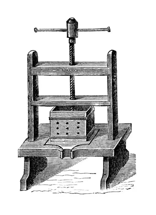 Framed Print : Fruit press, historical illustration from: Marie Adenfeller