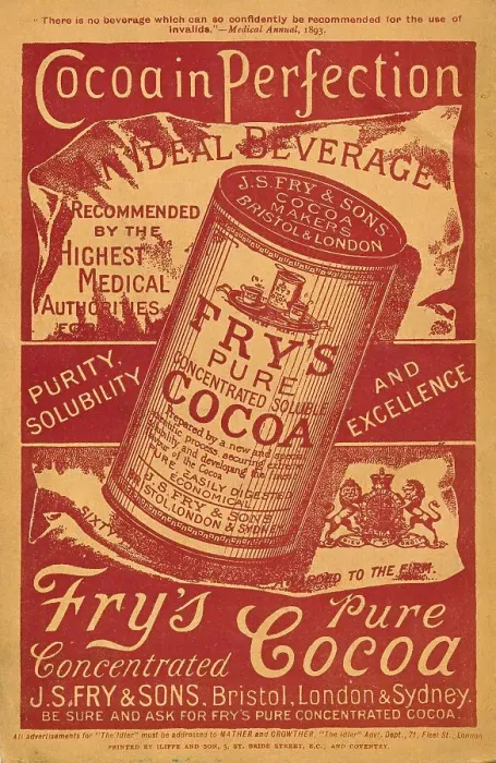 Framed Print : Fry's Pure Cocoa, historical English advertisement found in The Idler