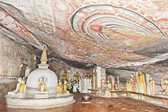 Framed Print : Fully painted interior room of the cave