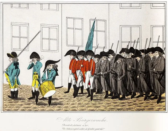 Framed Print : Funny old Hamburg, citizen guard