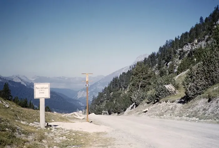 Framed Print : Fuorn Pass or Ofen Pass is a high alpine mountain pass in the canton of Graubuenden, Switzerland, Europe 1959, Europe