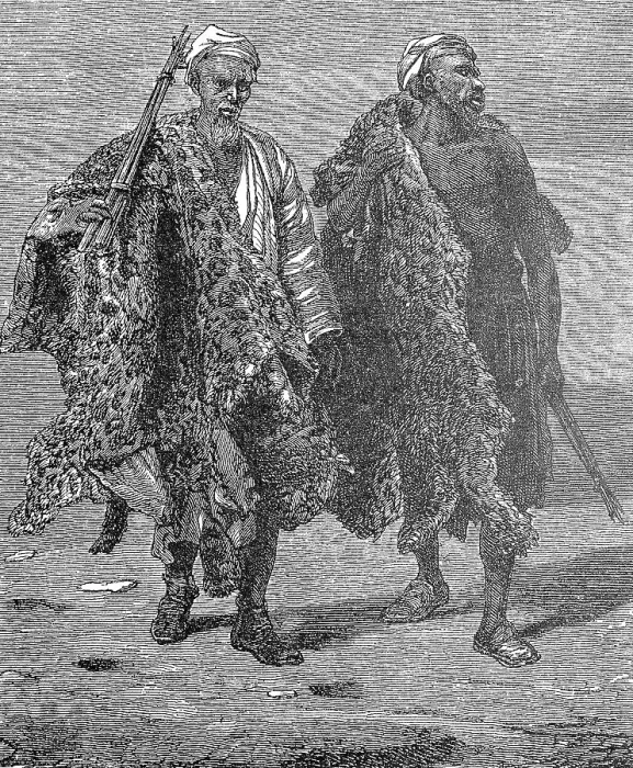 Framed Print : Fur traders from Arabia with their wares