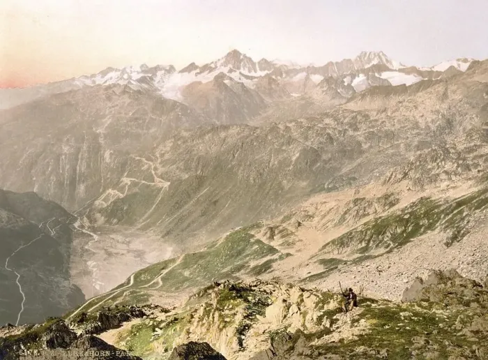 Framed Print : Furka Pass, Panorama, Bernese Oberland