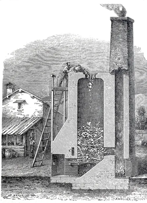 Framed Print : Furnace for extracting phosphorus from bone Framed Print : Furnace for extracting phosphorus from bone