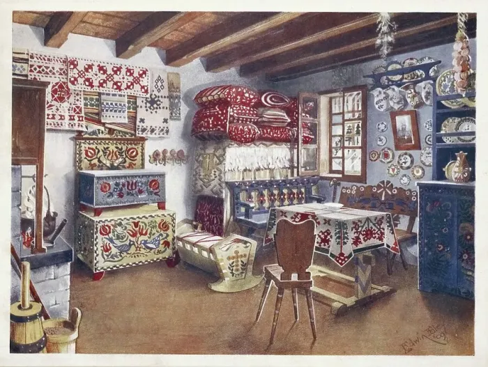Framed Print : Furniture around the turn of the century 1900
