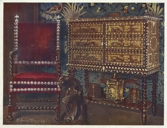Framed Print : Furniture around the turn of the century 1900