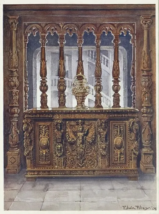 Framed Print : Furniture around the turn of the century 1900 Framed Print : Furniture around the turn of the century 1900
