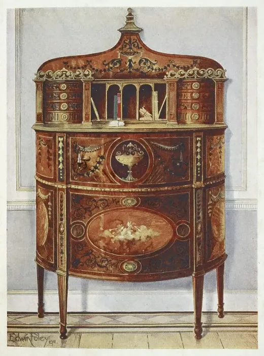 Framed Print : Furniture around the turn of the century 1900 Framed Print : Furniture around the turn of the century 1900