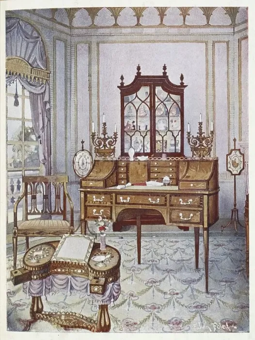 Framed Print : Furniture around the turn of the century 1900