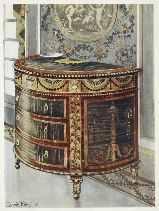 Framed Print : Furniture around the turn of the century 1900