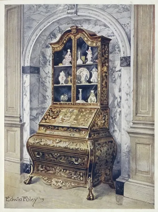 Framed Print : Furniture around the turn of the century 1900
