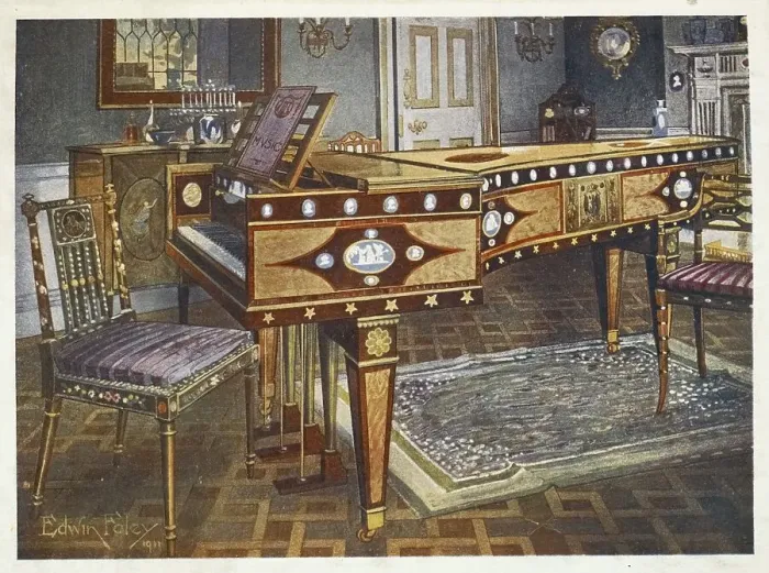 Framed Print : Furniture around the turn of the century 1900 Framed Print : Furniture around the turn of the century 1900