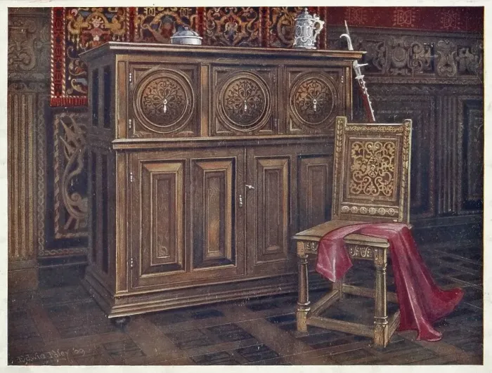 Framed Print : Furniture around the turn of the century 1900 Framed Print : Furniture around the turn of the century 1900