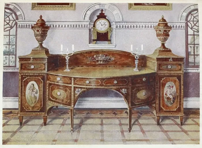 Framed Print : Furniture around the turn of the century 1900