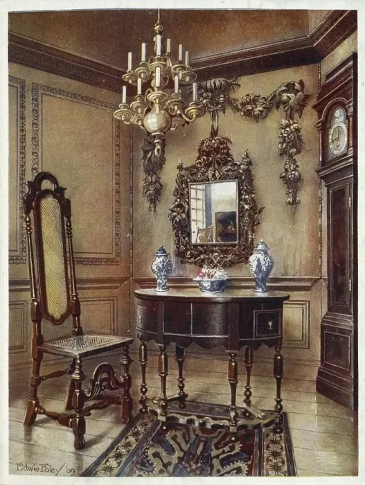 Framed Print : Furniture around the turn of the century 1900 Framed Print : Furniture around the turn of the century 1900
