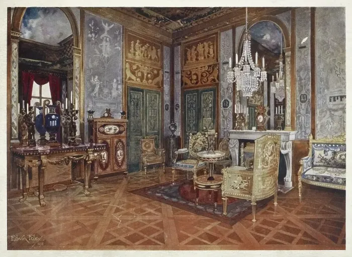 Framed Print : Furniture at the turn of the century 1900