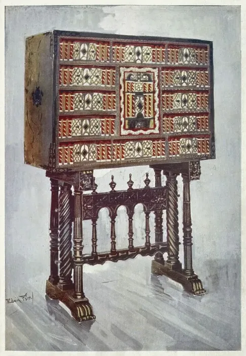 Framed Print : Furniture around the turn of the century 1900