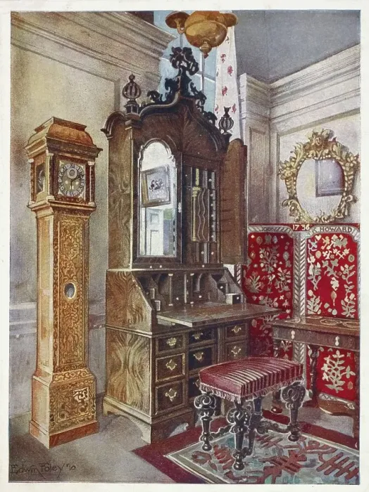 Framed Print : Furniture around the turn of the century 1900 Framed Print : Furniture around the turn of the century 1900