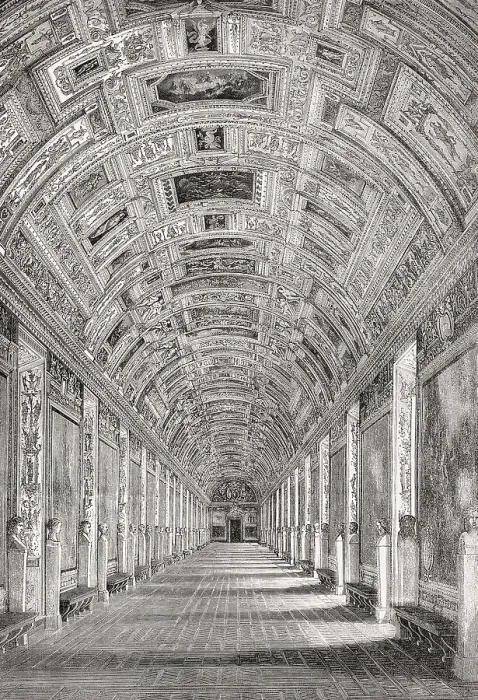 Framed Print : The gallery of maps, Vatican Museums