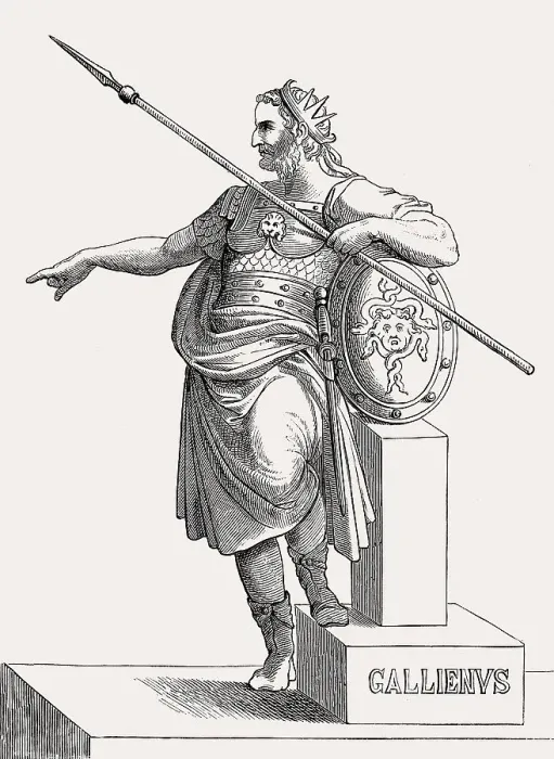 Framed Print : Gallienus or Gallien, c. 218 - 268, Roman Emperor Framed Print : Gallienus or Gallien, c. 218 - 268, Roman Emperor