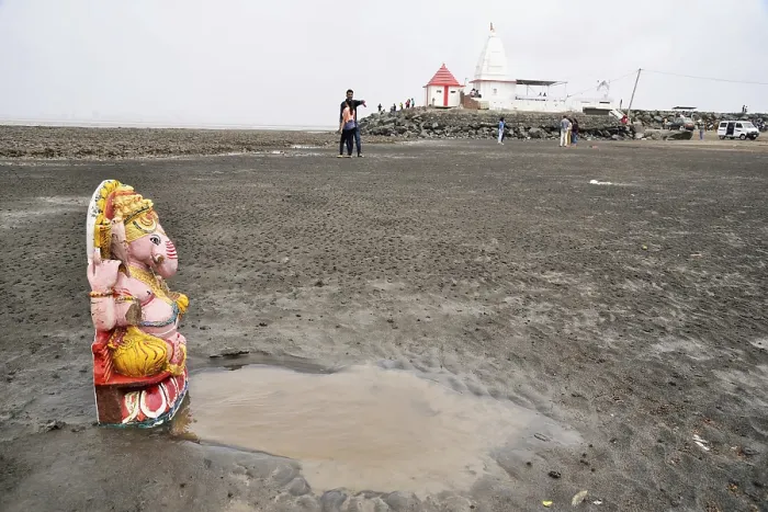Framed Print : Ganesh idol, Dumas beach, Surat