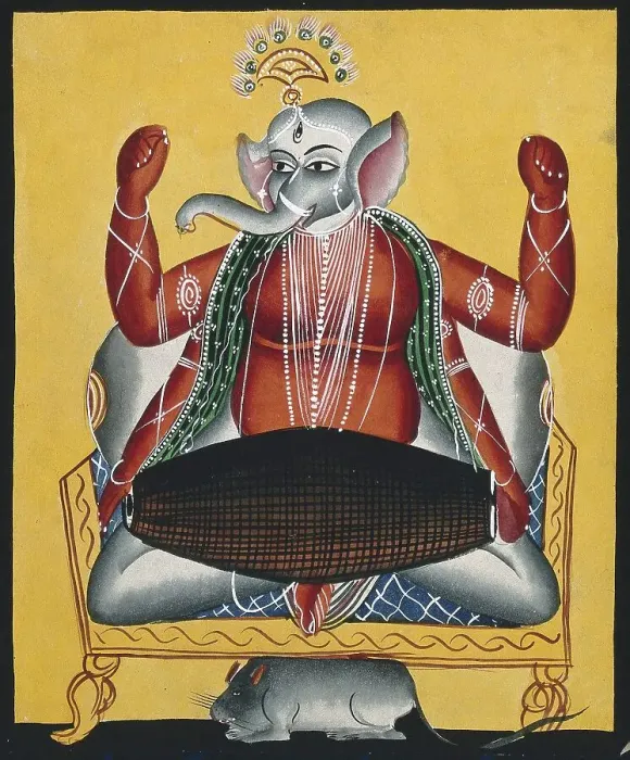 Framed Print : Ganesha, one of the most popular forms of the divine in Hinduism
