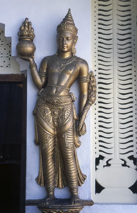 Framed Print : The Gangatilaka Vihara, built in the 1960s