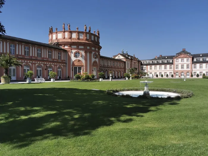 Framed Print : Garden side, park side of Biebrich Palace