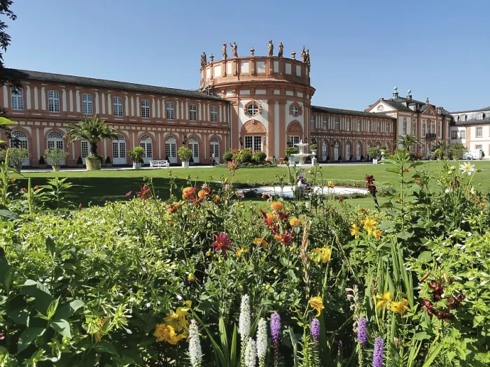 Framed Print : Garden side, park side of Biebrich Palace