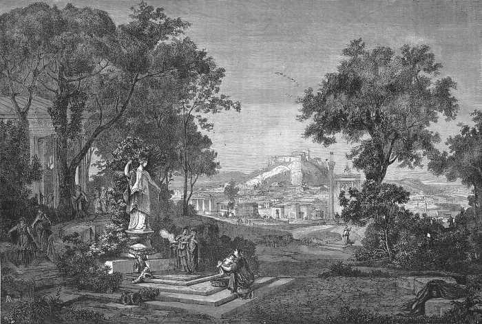 Framed Print : In the Garden of Venus in Ancient Athens Framed Print : In the Garden of Venus in Ancient Athens