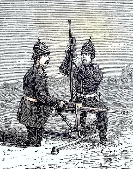 Framed Print : Gardner gun was an early mechanical machine gun used by the British forces in the Sudan Framed Print : Gardner gun was an early mechanical machine gun used by the British forces in the Sudan