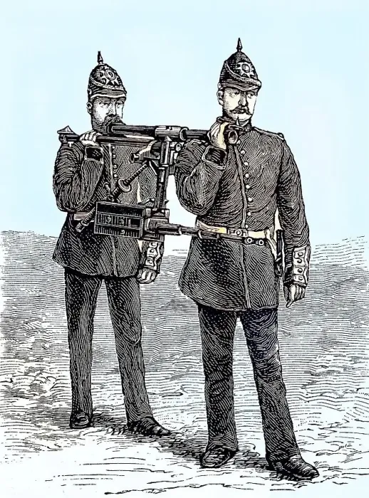 Framed Print : Gardner gun was an early type of mechanical machine gun Framed Print : Gardner gun was an early type of mechanical machine gun